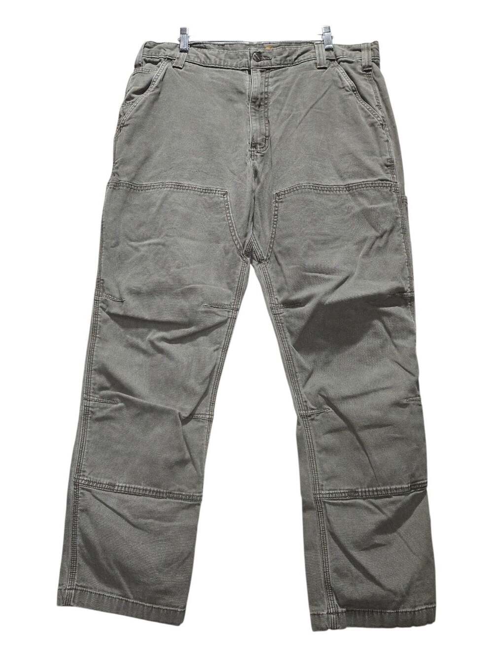Carhartt Relaxed Fit Double Knee Carpenter Work Pants 38x32 Green